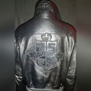 "Avirex" Vintage Leather Bomber Jacket